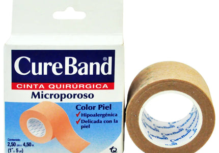 Cure Band Microporoso Color Piel 1 2X5Yd