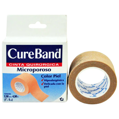 Cure Band Microporoso Color Piel 1 2X5Yd