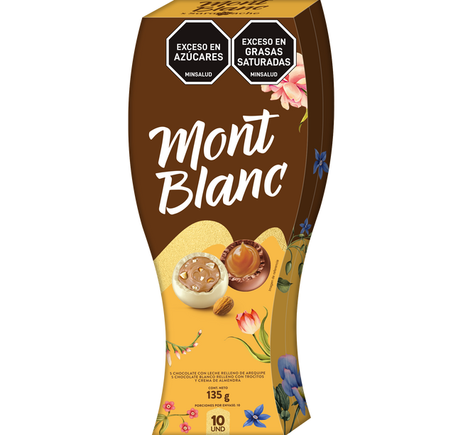 Chocolatina Mont Blanc Surtidas Arequipe 135Grs 10Und