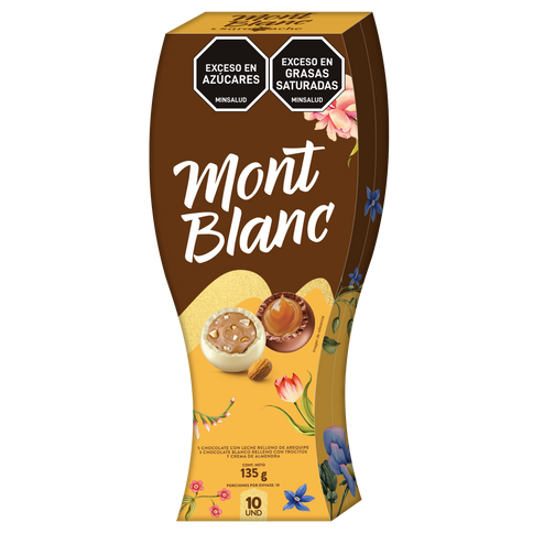 Chocolatina Mont Blanc Surtidas Arequipe 135Grs 10Und
