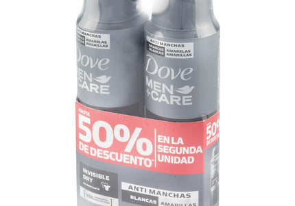 2 Desodorante Dove Spray Men Care 89Gr. 50% Descuento Segunda Unidad