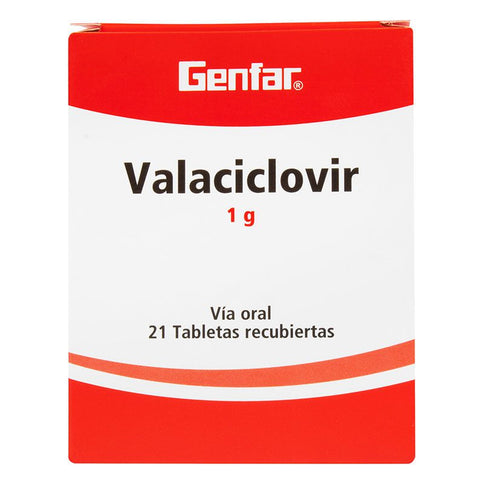 Valaciclovir 1 Gr 21 Tabletas Gf