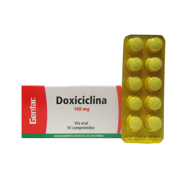Doxiciclina 100 Mg 10 Tabletas Gf