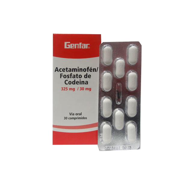 Acetaminofen+Codeina 325/30Mg 30 Tbs Gf