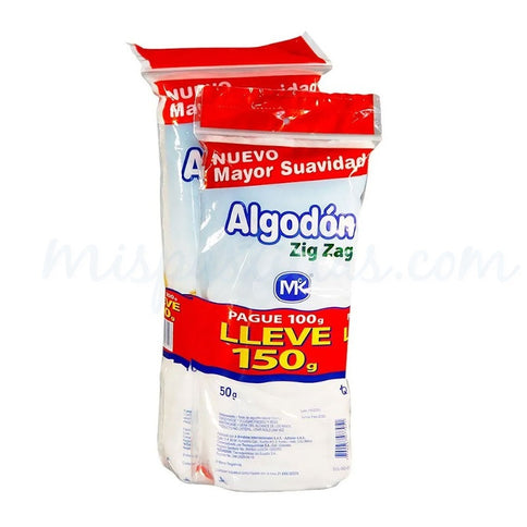 Algodon Zig Zag Mk Pg 100 Ll 150