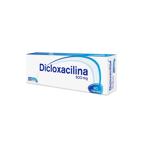 Dicloxacilina 500 Mg 50 Capsulas Coa