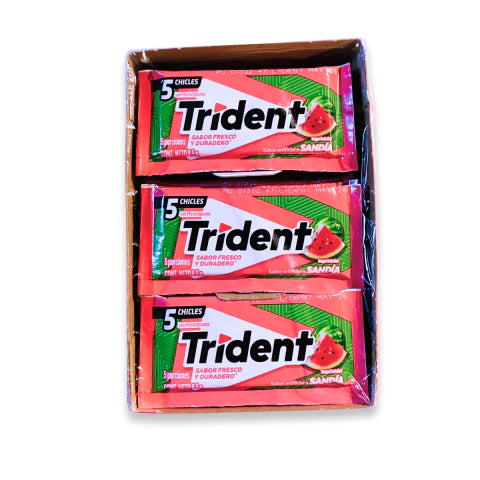 Chicle Trident Sandia 12 Unidades