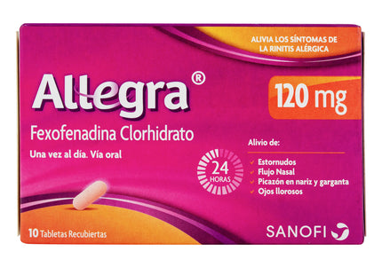 Allegra 120 Mg 10 Comprimidos