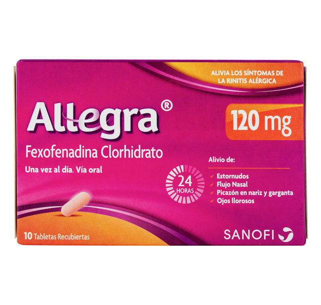 Allegra 120 Mg 10 Comprimidos