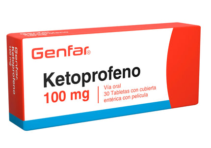 Ketoprofeno 100 Mg 30 Tabletas Gf