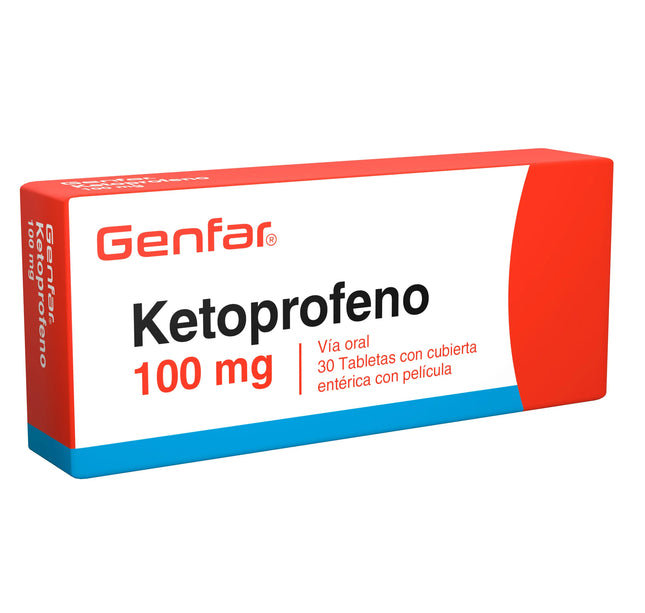 Ketoprofeno 100 Mg 30 Tabletas Gf