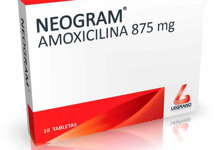 Neogram 875 Mg 10 Tabletas