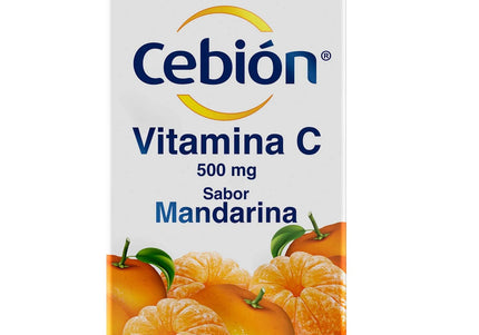 Cebion Masticable Mandarina 100 Tbs