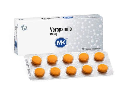 Verapamilo 120 Mg 30 Tabletas Mk
