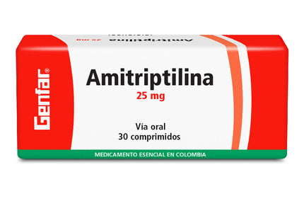 Amitriptilina 25 Mg 30 Tabletas Gf