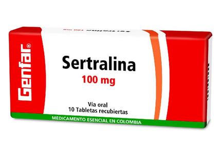 Sertralina 100 Mg 10 Tabletas Gf