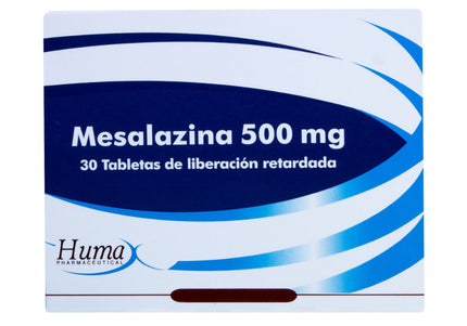 Mesalazina 500 Mg 30 Tabletas Hp