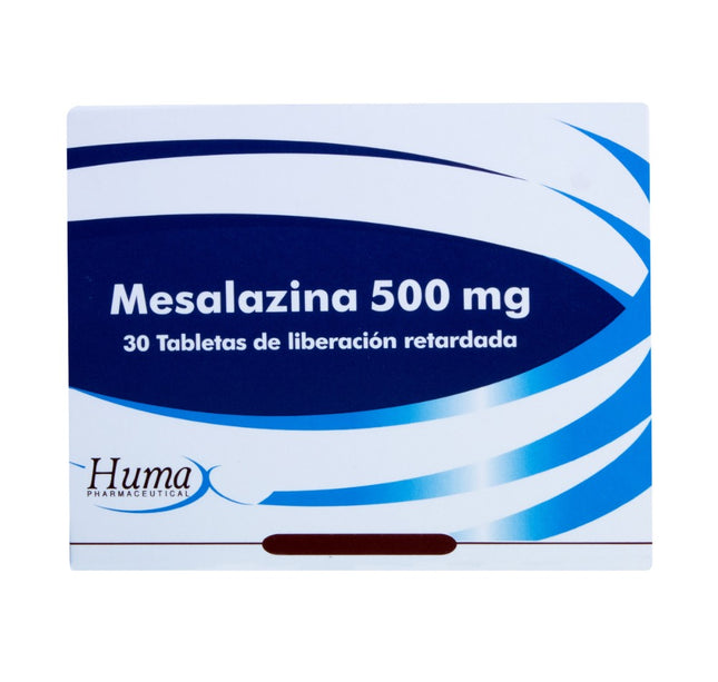 Mesalazina 500 Mg 30 Tabletas Hp