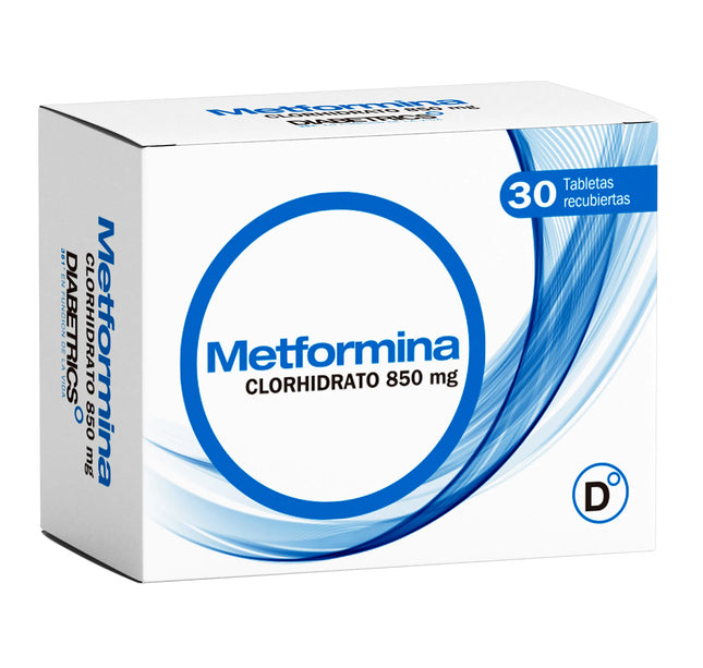 Metformina 850 Mg 30 Tabletas