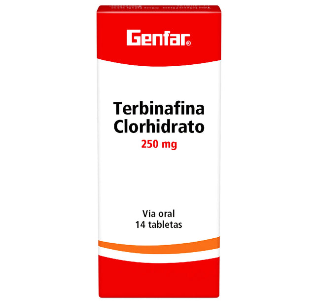 Terbinafina 250 Mg 14 Tabletas Gf
