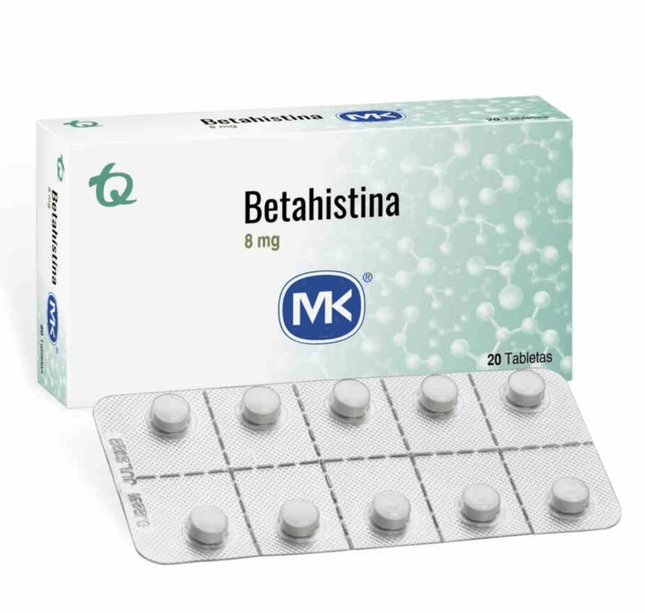 Betahistina 8 Mg 20 Tabletas Mk