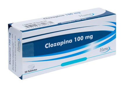 Clozapina 100 Mg 20 Tabletas Hp