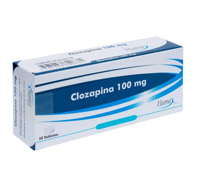 Clozapina 100 Mg 20 Tabletas Hp