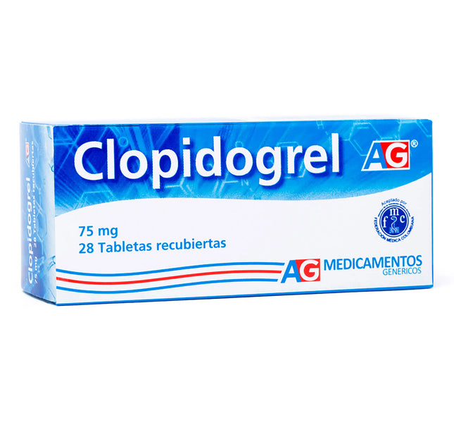 Clopidogrel 75 Mg 28 Tabletas Ag