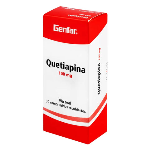 Quetiapina 100 Mg 30 Tbs Gf
