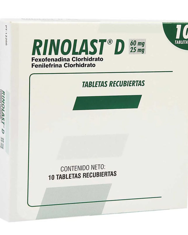 RINOLAST D 10 TABLETAS