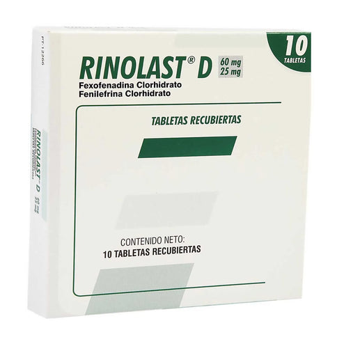 Rinolast D 10 Tabletas