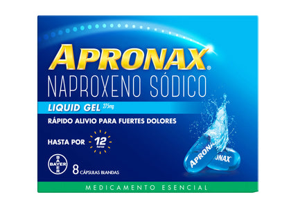 Apronax Liquid Gel 275 Mg 8 Capsulas