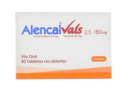 Alencal Vals 2.5 Mg/80 Mg 30 Tabletas