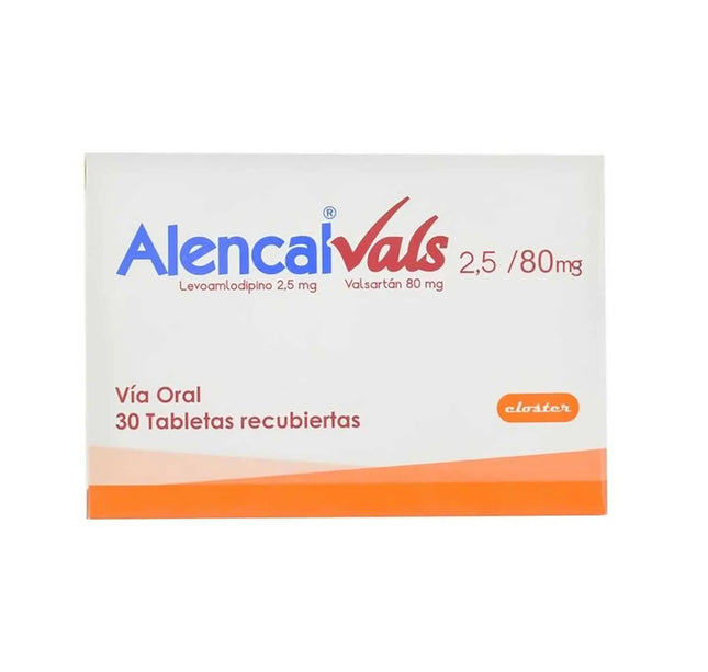 Alencal Vals 2.5 Mg/80 Mg 30 Tabletas