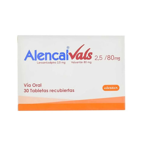 Alencal Vals 2.5 Mg/80 Mg 30 Tabletas