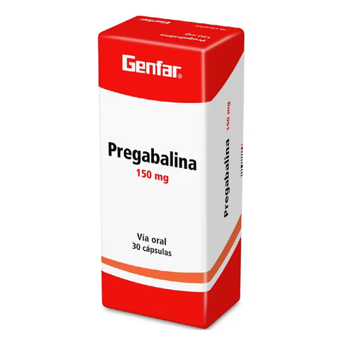 Pregabalina 150 Mg 30 Capsulas Gf