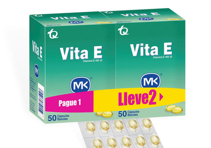 Vitamina E 400 U I 50 Caps Mk Pg1 Ll2