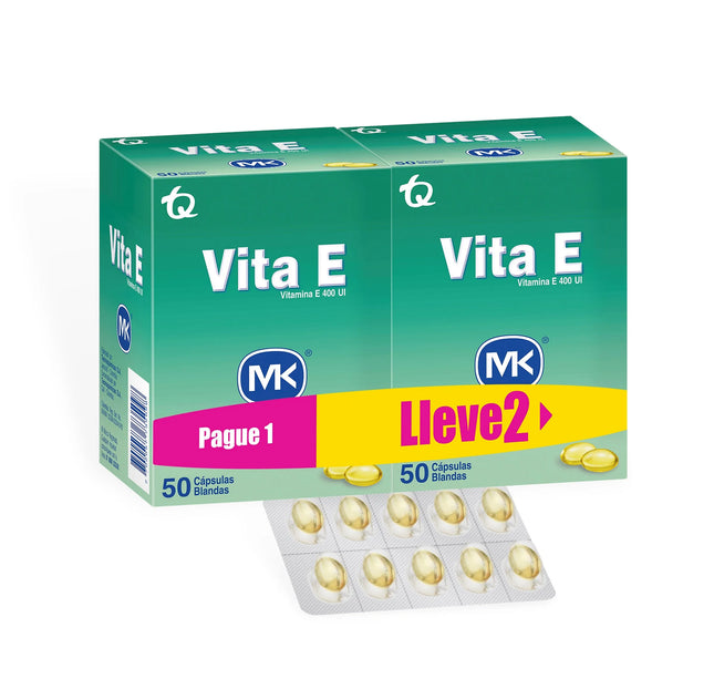 Vitamina E 400 U I 50 Caps Mk Pg1 Ll2