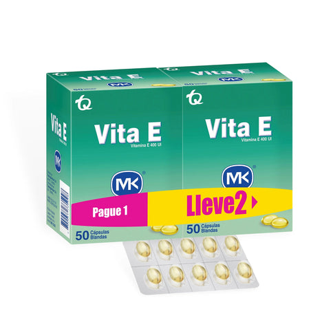 Vitamina E 400 U I 50 Caps Mk Pg1 Ll2