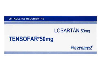 Losartan Tensofar 50 Mg 30 Tabletas