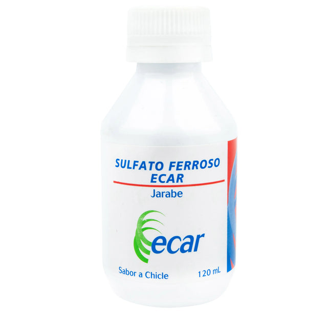 Sulfato Ferroso Chicle Jarabe 120 Ml Ecar