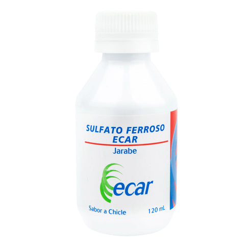 Sulfato Ferroso Chicle Jarabe 120 Ml Ecar