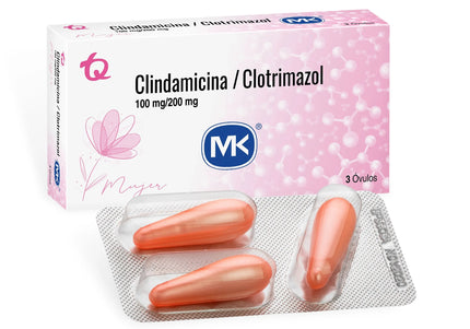 Clindamicina Clotrimazol 3 Ovulos Mk