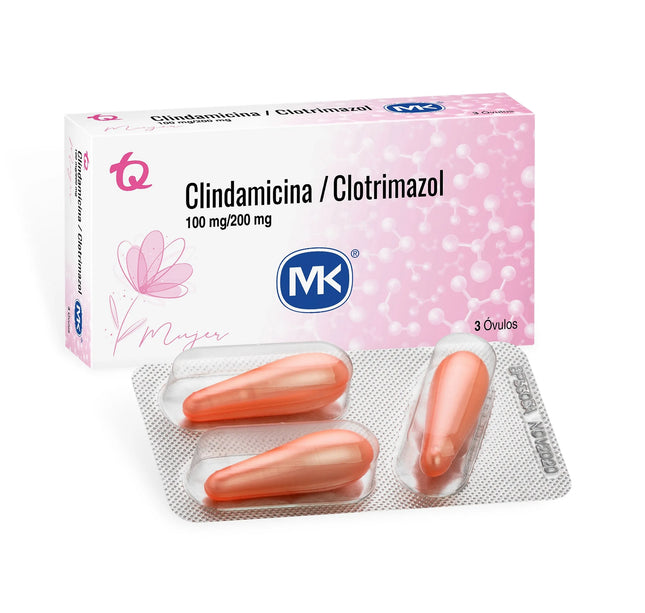 Clindamicina Clotrimazol 3 Ovulos Mk
