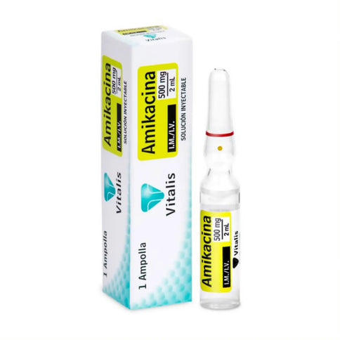 Amikacina 500Mg/2 Ml. 1 Ampolla Vt