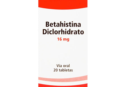 Betahistina 16 Mg 20 Tabletas Gf