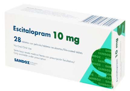 Escitalopram 10 Mg 28 Tabletas Sandoz