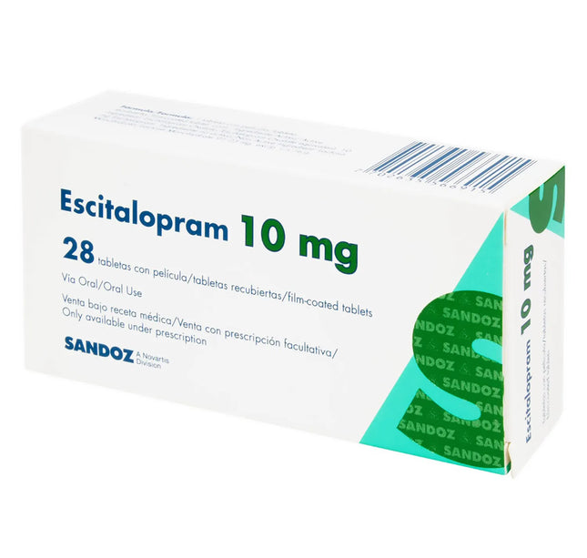 Escitalopram 10 Mg 28 Tabletas Sandoz