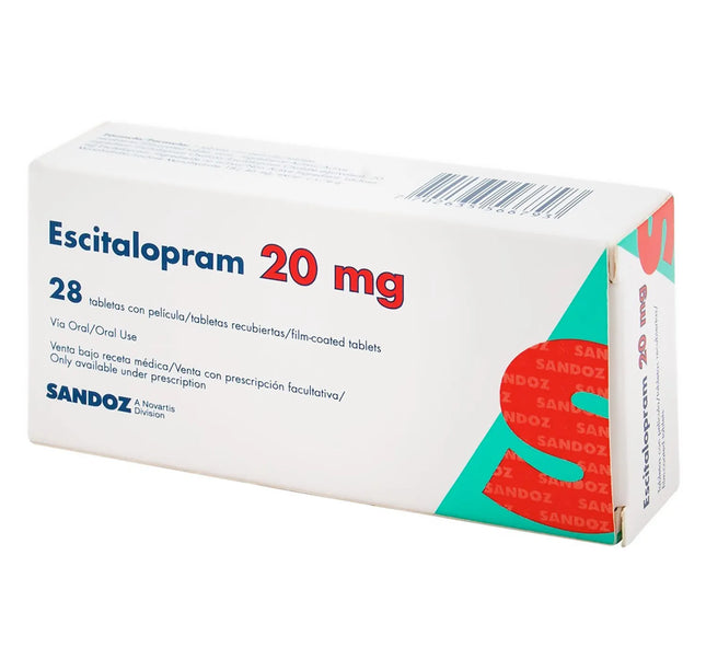 Escitalopram 20 Mg 28 Tabletas Sandoz