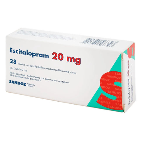 Escitalopram 20 Mg 28 Tabletas Sandoz